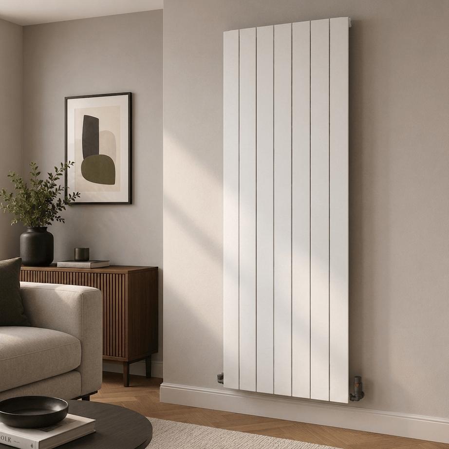 Aquarius Bathrooms Panel Radiator 1800 x660mm / White Aquarius Maxx Vertical Panel Radiator