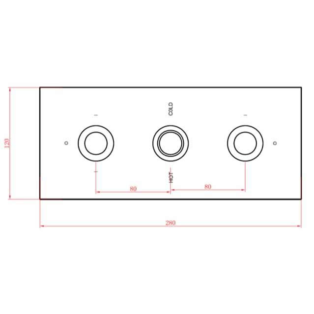 Sagittarius Concealed Shower Valve Sagittarius Ergo Lever 3 Outlet, 3 Handle Concealed Thermostatic Shower Valve