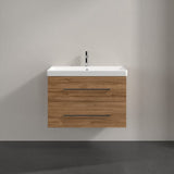 Villeroy & Boch Wall Mounted Vanity Unit Villeroy & Boch Avento Wall Hung Vanity Unit 780mm Two Drawers with Basin