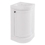 Eastbrook Floor Standing Vanity Unit Matt White Eastbrook Hardwick Traditional 430mm Corner Vanity Unit with Basin
