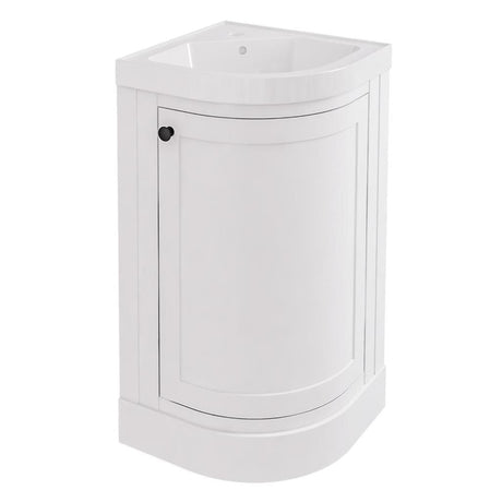 Eastbrook Floor Standing Vanity Unit Matt White Eastbrook Hardwick Traditional 430mm Corner Vanity Unit with Basin