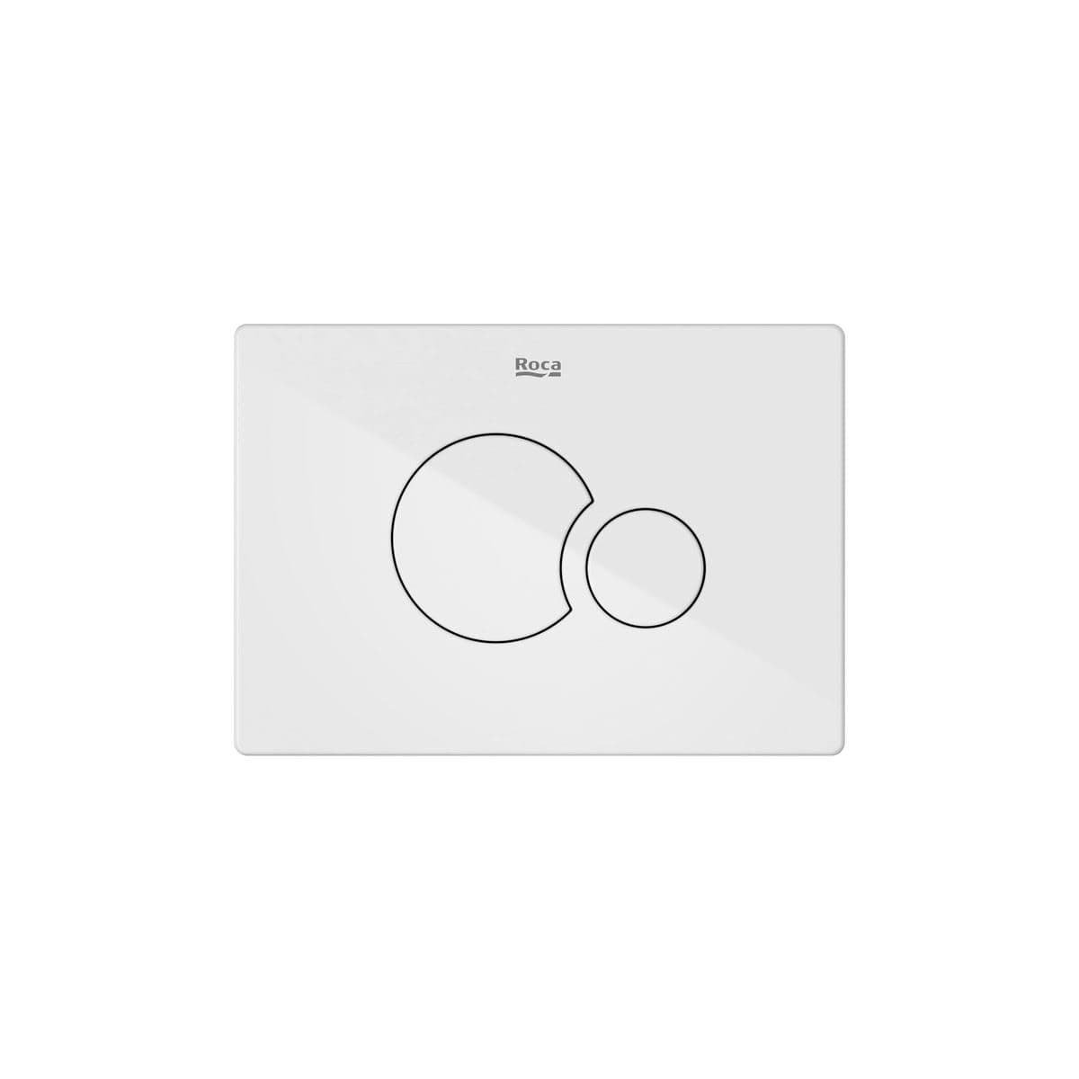 Roca Flush Plate Gloss White Roca Duplo-S PS5 Flush Plate