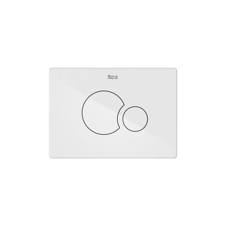 Roca Flush Plate Gloss White Roca Duplo-S PS5 Flush Plate