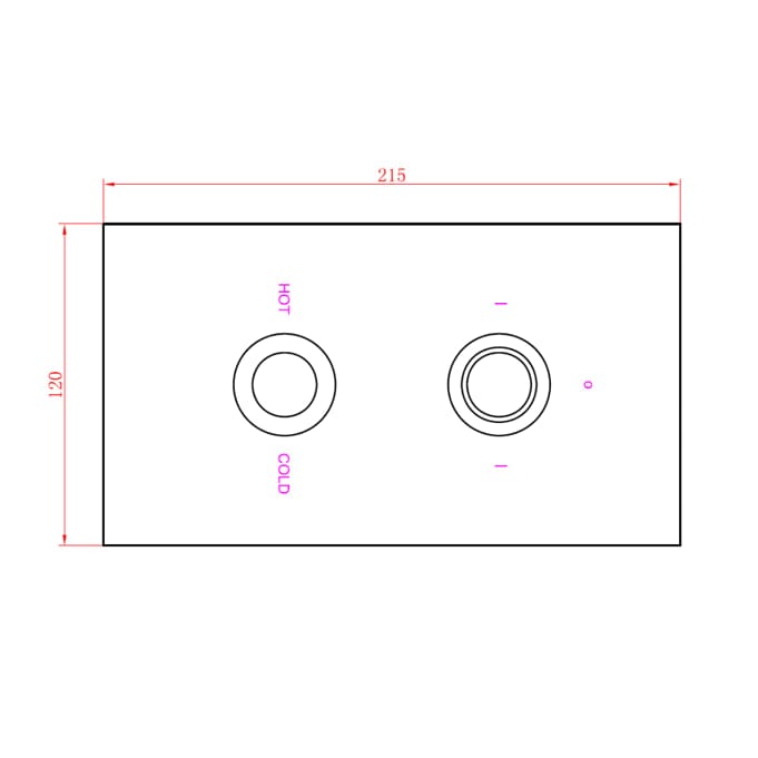 Sagittarius Concealed Shower Valve Sagittarius Ergo Lever 2 Outlet, 2 Handle Concealed Thermostatic Shower Valve