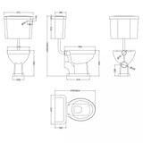 Aquarius Bathrooms Low Level Toilet Aquarius Harewood Traditional Low Level Toilet with Soft Close Seat