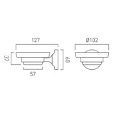 Vado Soap Dish Booth & Co. Axbridge Ceramic Soap Dish and Holder