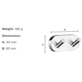 Smedbo Robe Hook Smedbo Home Double Towel Hook