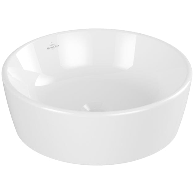 Villeroy & Boch Countertop Basin Villeroy & Boch Architectura Round 450mm Countertop Basin (with Overflow) in Alpin White