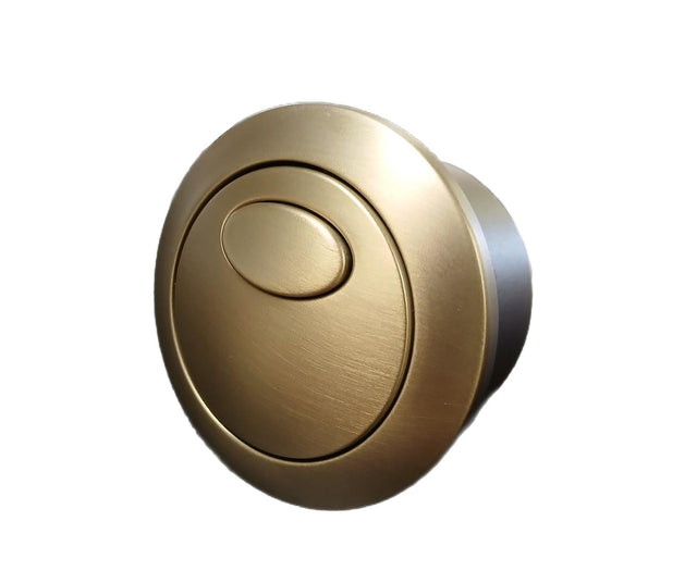 Kartell Aquarius K-Series Toilet Cistern Button in Brushed Brass
