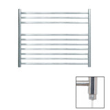 JIS Ladder Rail 600 x 750mm / Polished Chrome / Electric Only JIS Sussex Newick Horizontal Stainless Steel Heated Towel Rail