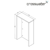 Crosswater WC Back To Wall Unit Crosswater WC Unit - 545mm Wide