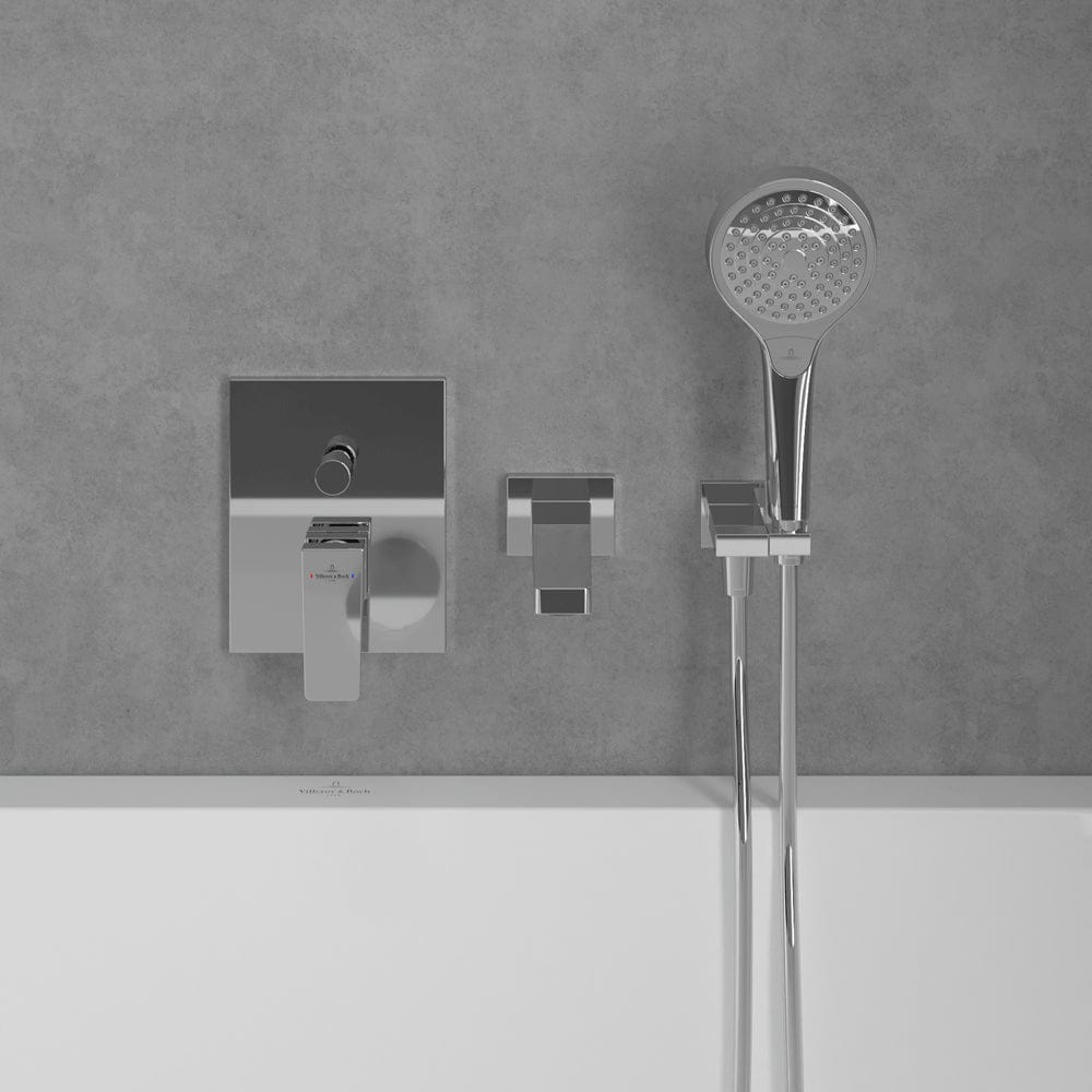 Villeroy & Boch Concealed Shower Valve Villeroy & Boch Architectura Concealed 2-Outlet Single Lever Trim Set