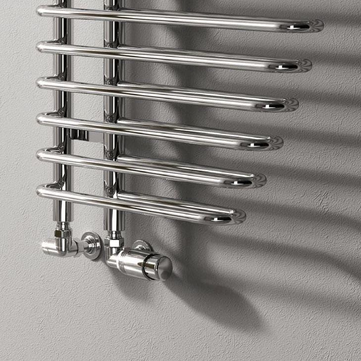 Reina Designer Towel Radiator Reina Nola Modern Designer Towel Rail in Chrome - 1400 x 600mm