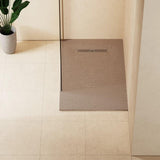 Crosswater Rectangle Shower Tray Brown / 760 x 1200 Crosswater Vito Textured Rectangle Shower Tray with Waste