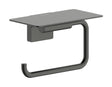Hansgrohe Toilet Roll Holder Brushed Black Chrome Hansgrohe Addstoris S Toilet Roll Holder with Shelf