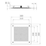 UK Bathroom Store Concealed Shower Set Crosswater Module Plus Shower Set 6 - 2 Outlet with Tranquil Recessed Shower Head and Pencil Handset