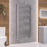 Eastbrook Ladder Rail 1600 x 750mm / Central Heating Eastbrook Wendover Straight Heated Towel Rail in Chrome