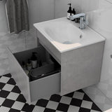 Imex Wall Mounted Vanity Unit Imex Alma Wall Mounted Single Drawer 600mm Vanity Unit with Basin