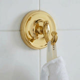 Smedbo Robe Hook Polished Brass Smedbo Villa Traditional Robe Hook