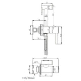 Saneux Douche Saneux Cos Douche Kit with Handset and Holder