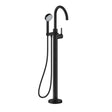 Britton Freestanding Bath Filler Matt Black Britton Hoxton 2.0 Floor Standing Bath Shower Mixer Tap