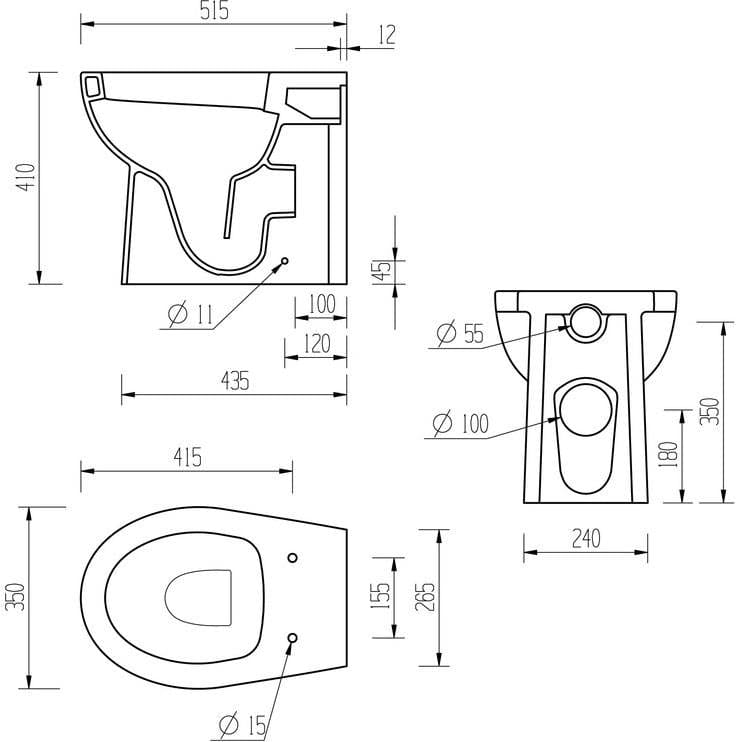 Aquarius Back To Wall Toilet Aquarius Willow Short Projection Back To Wall Toilet With Soft Close Seat