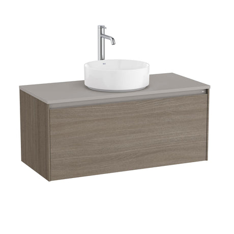 Roca Wall Mounted Vanity Unit Roca Ona 1000mm Wall Mounted One Drawer Vanity Unit with Countertop