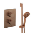 UK Bathroom Store Concealed Shower Set Brushed Bronze Crosswater Crossbox Shower Set 2 - 1 Outlet with Slide Rail Kit