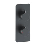Aquarius Bathrooms Concealed Shower Set Aquarius RainLux 2 Outlet Thermostatic Shower Set with Shower Head and Single Function Handset