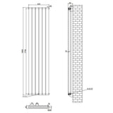 Aquarius Bathrooms Panel Radiator Aquarius Flat Double Vertical Panel Radiator