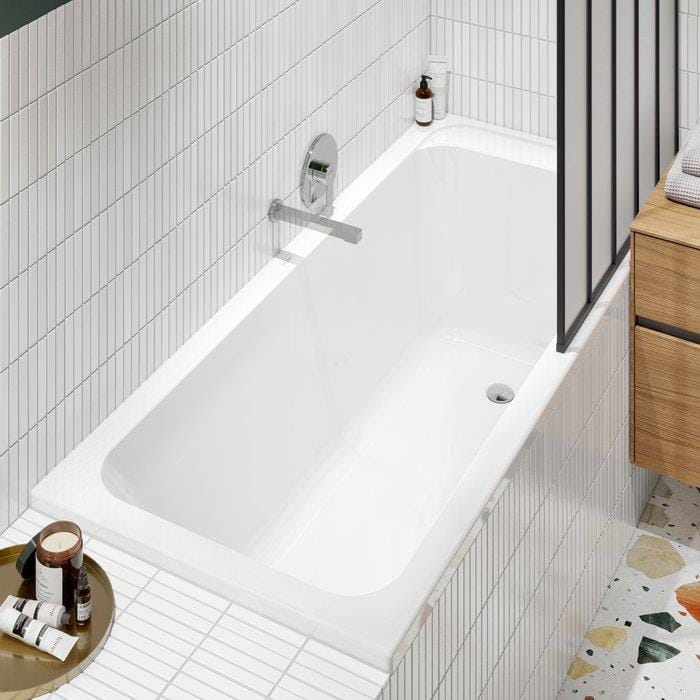 Villeroy and Boch Single Ended Bath Villeroy & Boch Architectura Rectangular Single Ended Bath in White Alpin