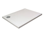 Aquarius Bathrooms Rectangle Shower Tray Aquarius Urbano Rectangular 45mm Stone Resin Shower Tray in White