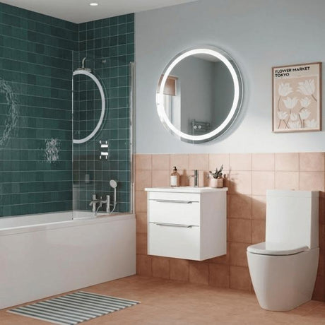 Aquarius Bathrooms Complete Bathroom Suite Aquarius Stillwater Complete Bathroom Suite with Shower, Bath and Rimless Toilet