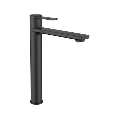 Roca Tall Basin Tap Matt Black Roca Targa XL Tall Basin Mixer Tap with Cold Start
