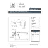 JTP Wall Mounted Basin Tap JTP HIX Single Lever Wall Mounted Basin Mixer Tap