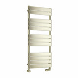Eastbrook Designer Towel Radiator 1200 x 500 / Electric Only Eastbrook Staverton Tube On Tube Straight Radiator in Brushed Brass