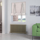 Eastbrook Column Radiator 600 x 1148 / Dual Fuel Eastbrook Rivassa Traditional 2 Column Radiator in Bronze Effect