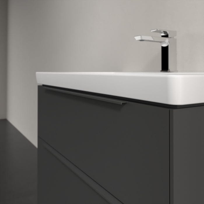 Villeroy & Boch Wall Mounted Vanity Unit Villeroy & Boch Subway 3.0 Wall Hung 800mm Two Drawer Vanity Unit with Basin