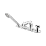 VADO Bath Shower Mixer Vado Arrondi Thermonstatic Bath Shower Mixer Tap with Cross Handles  - Chrome - ARR-232T-CP