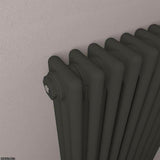 Eastbrook Rivassa Traditional 3 Column Radiator in Matt Black
