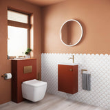 Crosswater Cloakroom Vanity Unit Crosswater Alo Single Door Wall Mounted 400mm Cloakroom Vanity Unit with Basin