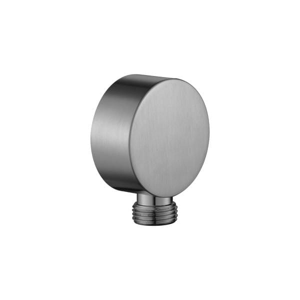 Flova Shower Brackets and Outlets Gun Metal Flova Levo Round Wall Outlet Elbow