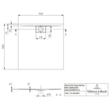 Villeroy & Boch Square Shower Tray Villeroy & Boch Architectura Metalrim Square Shower Tray in Alpin White