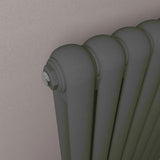 Eastbrook Column Radiator Eastbrook Rubano Straight Horizontal Traditional Column Radiator in Matt Anthracite