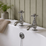 Aquarius Bathrooms Pillar Bath Tap Aquarius Clarence Traditional Pillar Bath Taps in Chrome