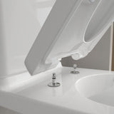 Villeroy & Boch Close Coupled Toilet Villeroy & Boch O.novo Rimless Open Back Close Coupled DirectFlush Toilet with Soft Close Seat