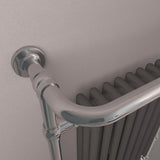 Eastbrook Inset Radiator Eastbrook Isbourne Straight Vertical Traditional Radiator in Chrome/Matt Anthracite