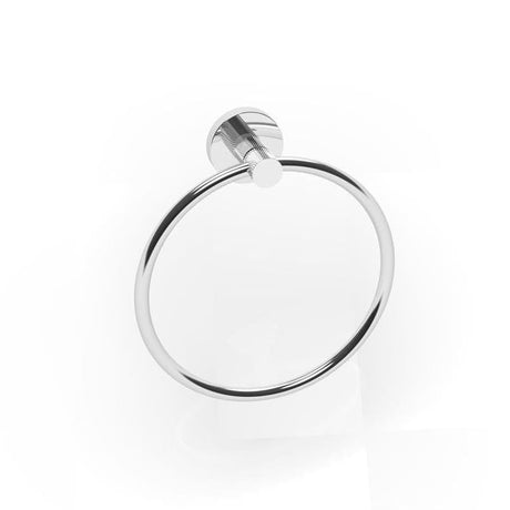 Aquarius Bathrooms Towel Rails and Rings Chrome Aquarius Mode Towel Ring