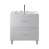 Heritage Floor Standing Vanity Unit Dove Grey / 1 Heritage Lynton 800mm Floor Standing Unit with Basin