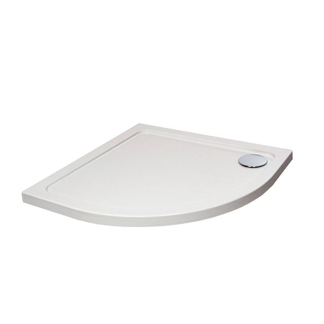 Aquarius Quadrant Shower Tray 1000x1000mm Aquarius Urbano Quadrant 45mm Stone Resin Shower Tray in White
